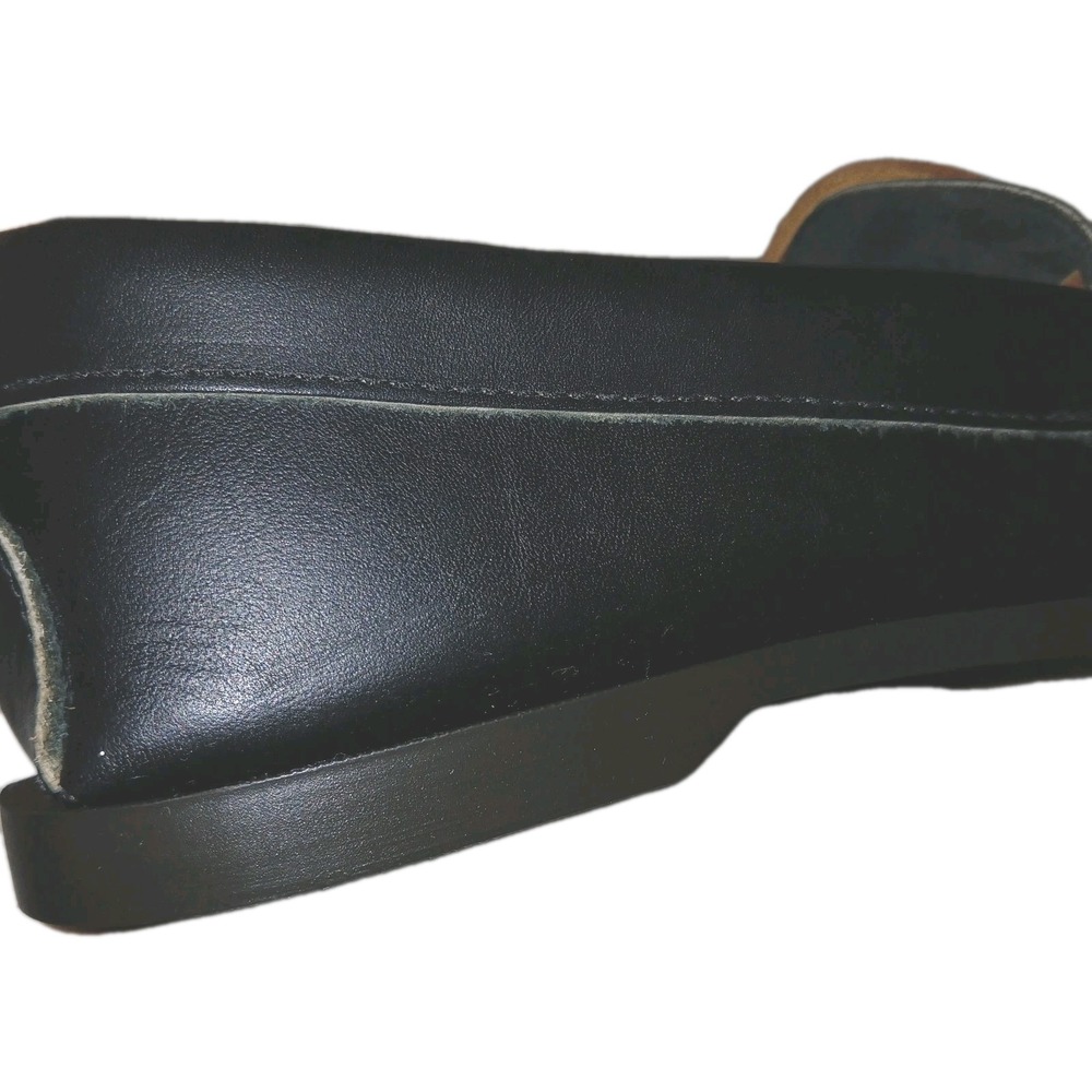 Minnetonka Unisex Camp Moccasins W 9.5 M 8 Black Leather Western Loafer Country - Picture 11 of 16